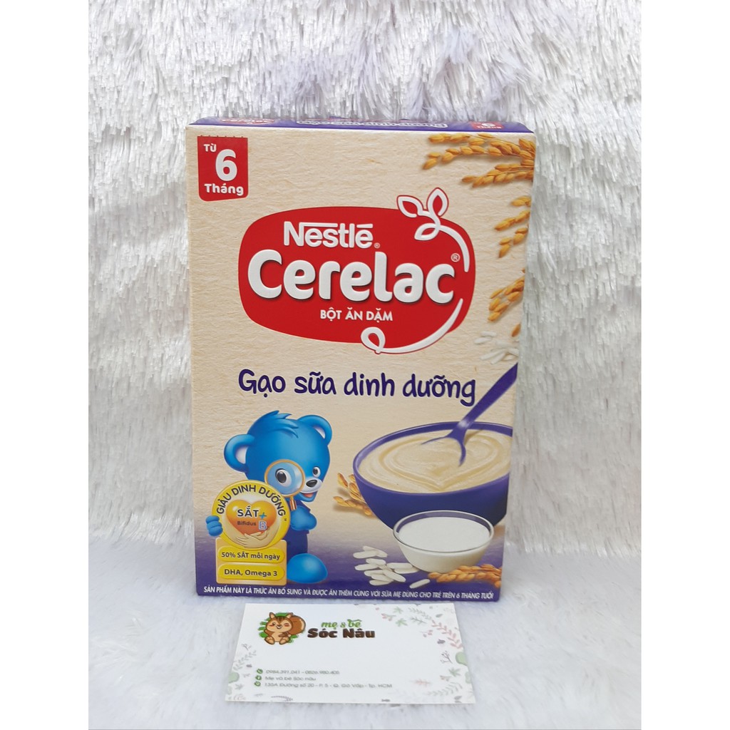 Bột Ăn Dặm Nestlé Cerelac lúa mì sữa 200g dành cho bé 6M