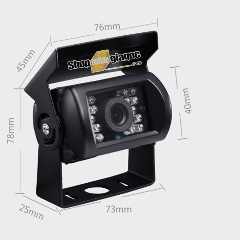 Combo Camera Lùi Chống Nước Gắn Xe Tải Màn Hình 5 Inch