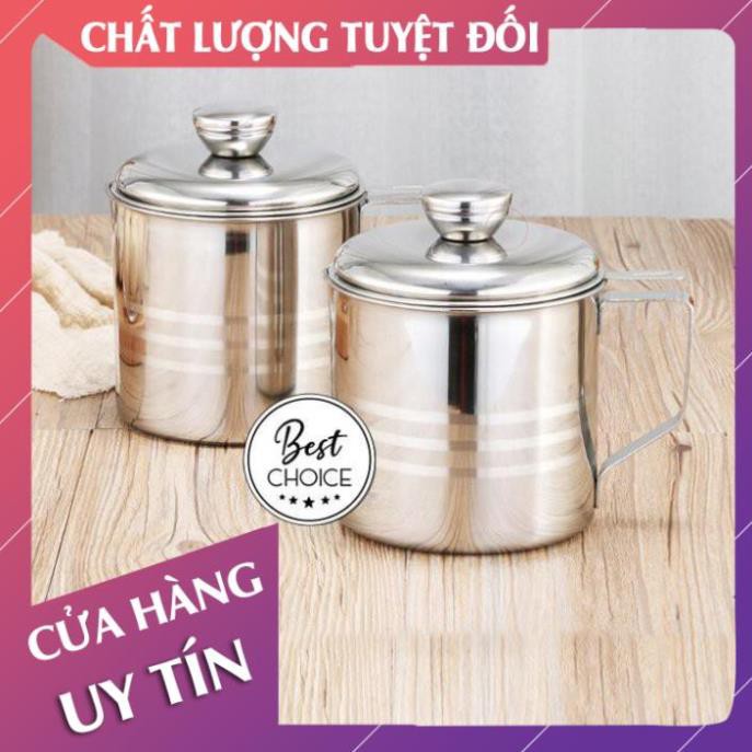 [Freeship - Hàng loại 1] Ca inox lọc dầu mỡ 1,2 lít lọc cặn dầu ăn, mỡ thừa  - Lan Chi Mart