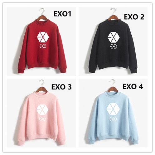 Áo Hoodie Dài Tay In Chữ Got7 Twice Wanna Blackpink One Bts Exo Thời Trang Mùa Đông 2018