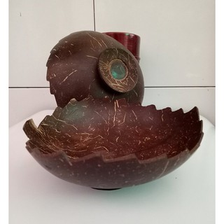 COMBO 2 DĨA GÁO DỪA HÌNH LÁ (đk 12-13cm)