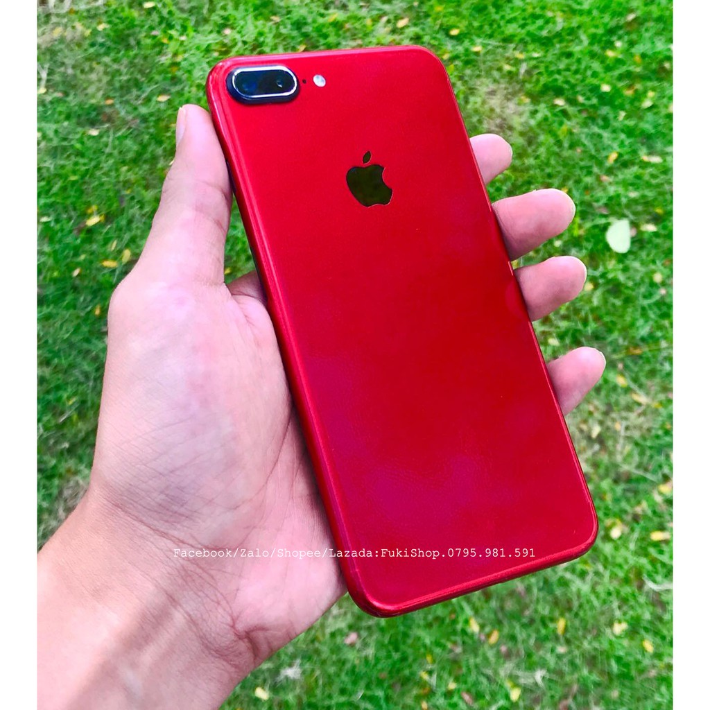 [IPHONE]Tấm Dán Skin mặt sau Đỏ bóng Full Viền Dành cho 5 6 7 6plus 7plus 8plus X XS XR XSMAX 11 PRO MAX 12 PRO MAX