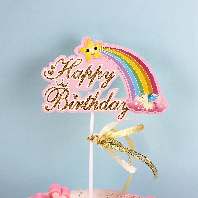 [HÀNG MỚI VỀ] Thẻ cắm Happy birthday siêu đẹp trang trí bánh kem, Topper cake.