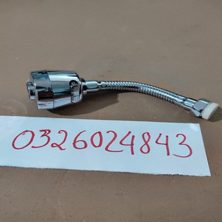 Đầu nối vòi rửa bát INOX tăng áp 2 chế độ nước xoay 360 độ - Vòi rửa bát tăng áp