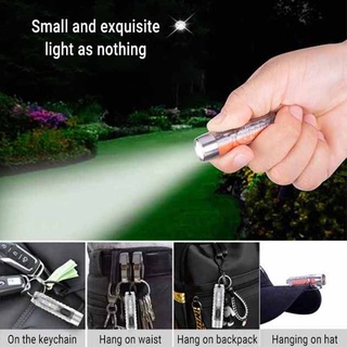 Móc khóa đèn pin s12 kích thước nhỏ gọn 400 lumens dùng cho cắm trại