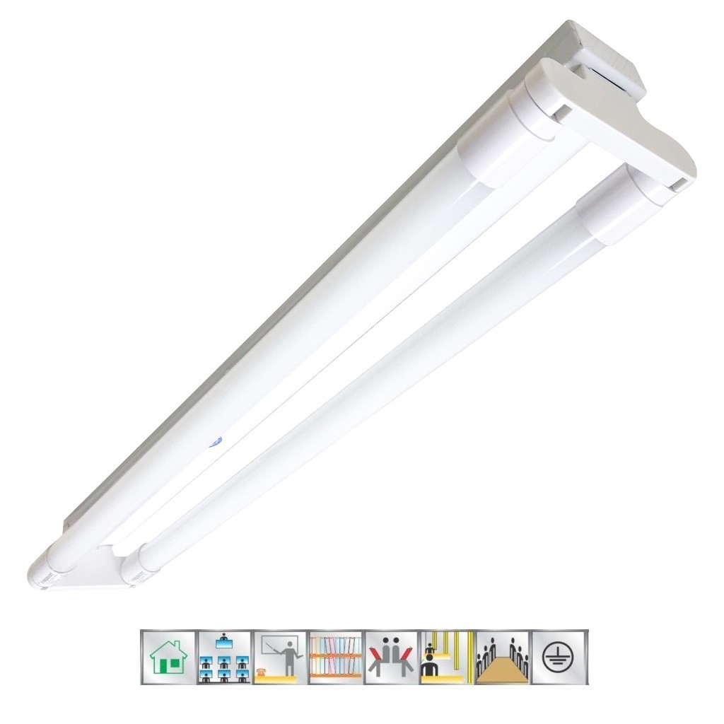 Máng Đèn Led Kiểu Batten PARAGON (PCFMM Series) – 20W/ 40W – Máng Đơn/ Đôi – 1.2M – Ánh Sáng Vàng/ Trung Tính/ Trắng