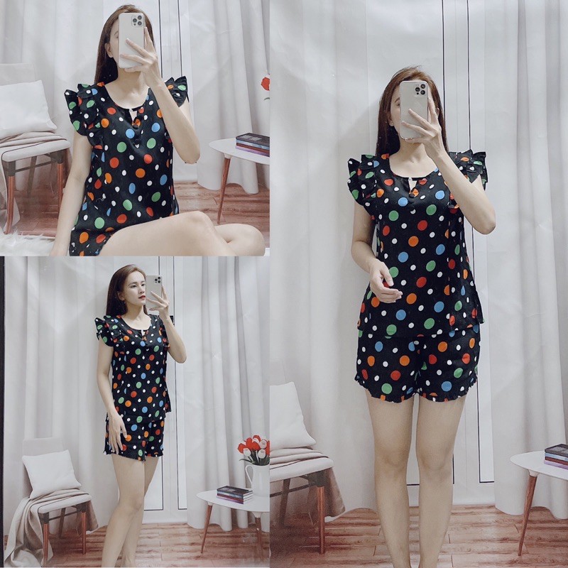 🎉MẪU MỚI🎉BỘ NGẮN TOLE LANH XUẤT KHẨU CỔ XẺ PHỐI NÚT HOẠ TIẾT CARO BI BÔNG SIÊU XINH 🥳🥳🥳 | BigBuy360 - bigbuy360.vn