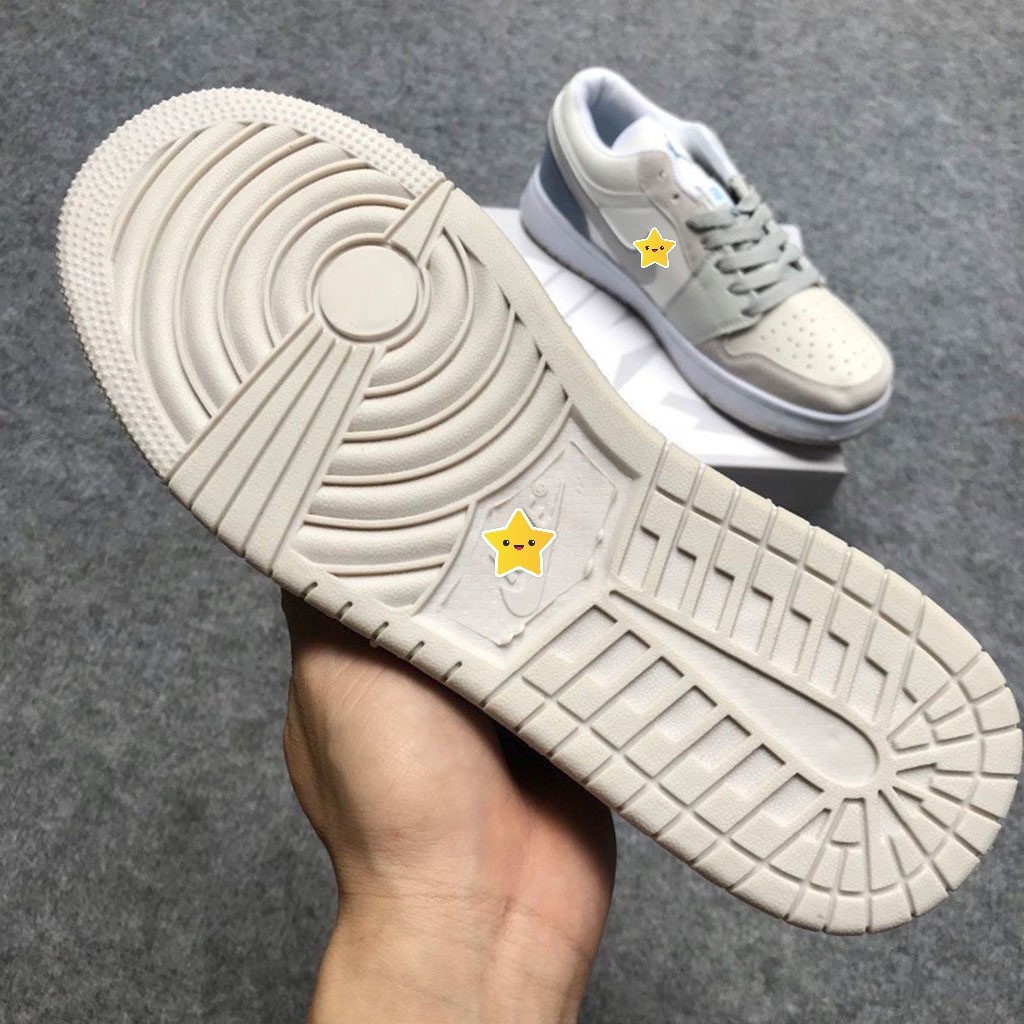 Giày Thể Thao Nam Nữ Siêu Nhẹ Cổ Thấp JD1, Nike Jordan 1 Low Paris Xám Trắng Da Cao Cấp Giá Rẻ | WebRaoVat - webraovat.net.vn