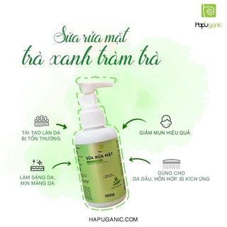 Sửa rửa mặt trà xanh tràm trà từ thiên nhiên sạch da, giảm mụn, sáng da 100g