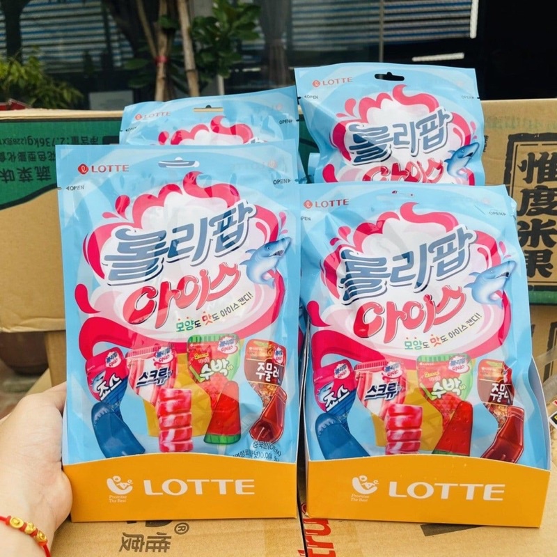 Kẹo mút trái cây LOTTE Hàn Quốc 40k/ 1 gói 132gr