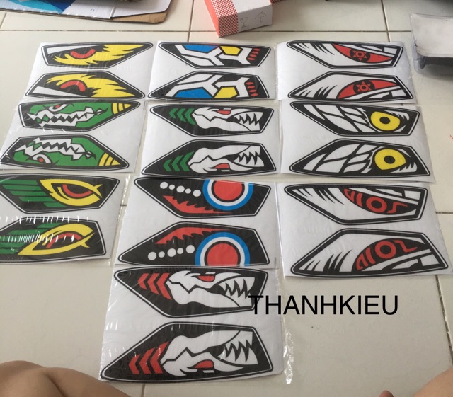 Decal / tem dán pha đèn vario đủ kiểu