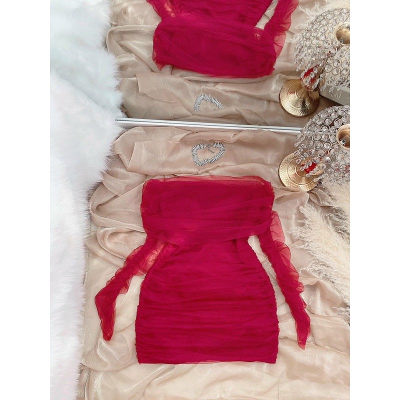 ĐẦM BODY TRỄ VAI LƯỚI NHỦ | BigBuy360 - bigbuy360.vn