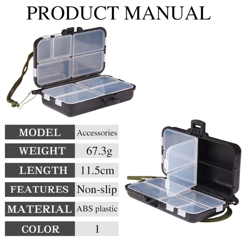 Hộp Đựng Móc Câu Cá Bằng Nhựa Tiện Dụng Ốp