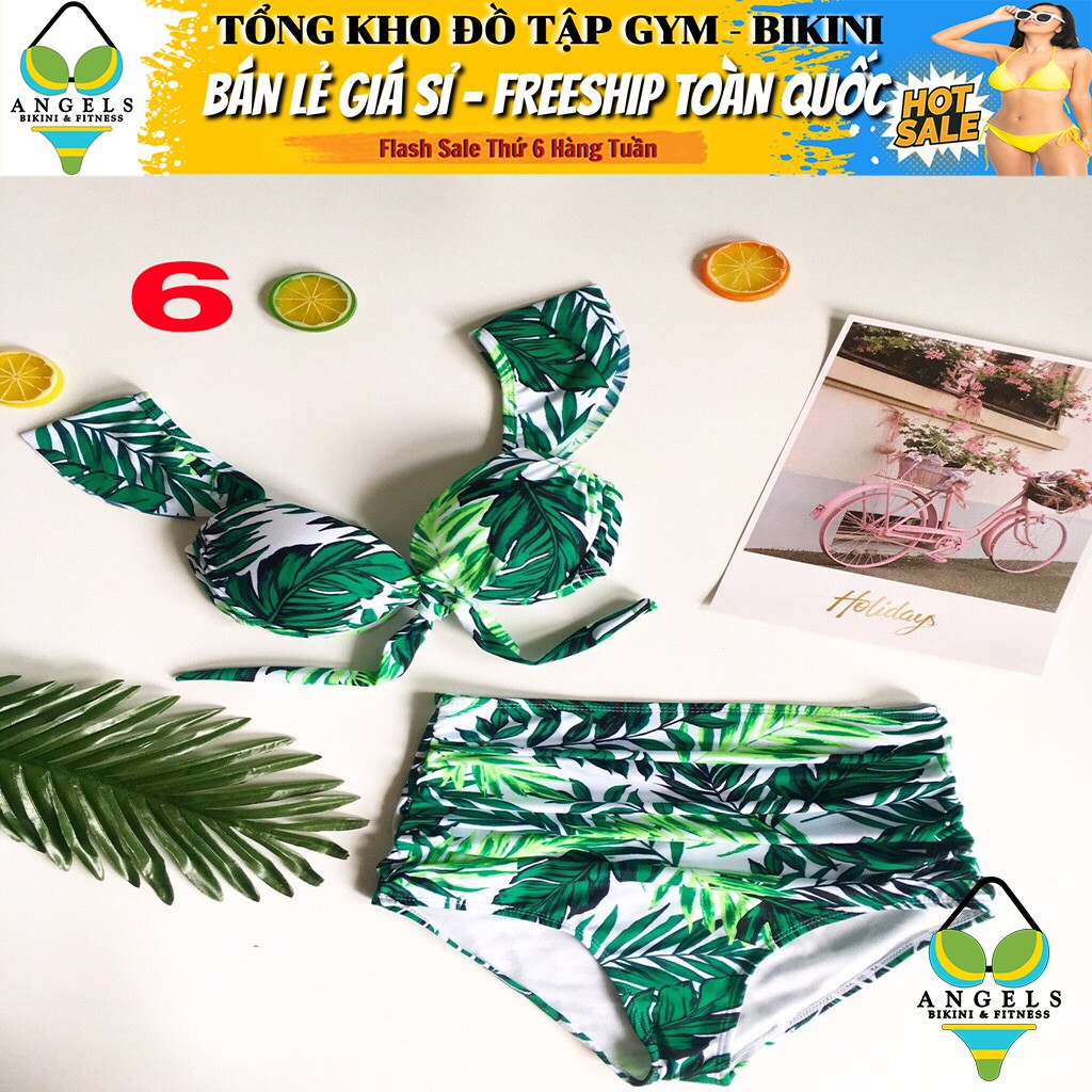 Bikini Bộ Đồ Bơi Hai Mảnh Hoa Lá Freesize BHV021 [ Giá Sỉ ] | BigBuy360 - bigbuy360.vn