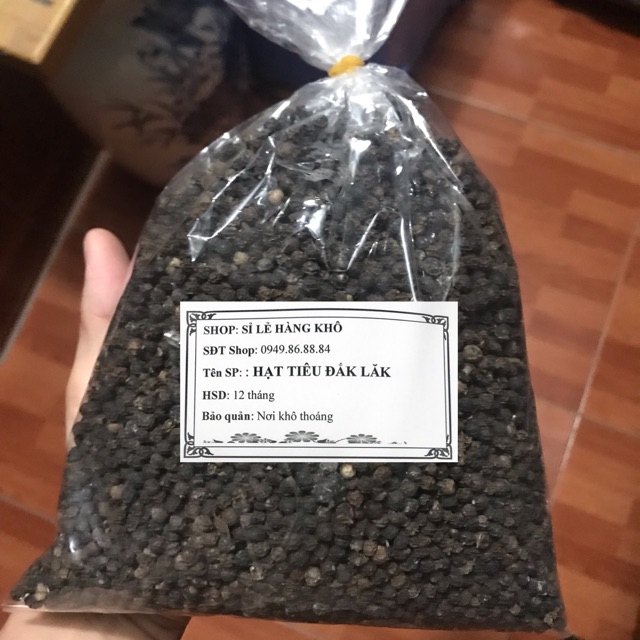 [Mã GROSALE2703 giảm 8% đơn 250K] 1kg Tiêu hạt nguyên chất Đăk lăk