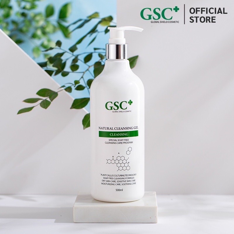 Sữa rửa mặt dạng Gel Natural Cleansing Gel 500ml từ GSC Hàn Quốc