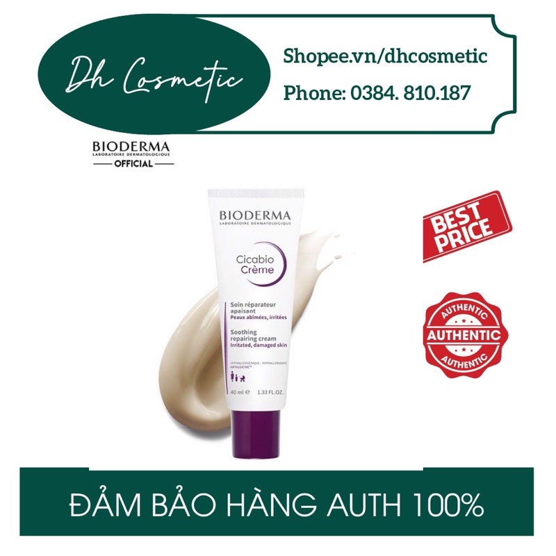 Kem Dưỡng Ẩm Phục Hồi Da Cicabio Bioderma