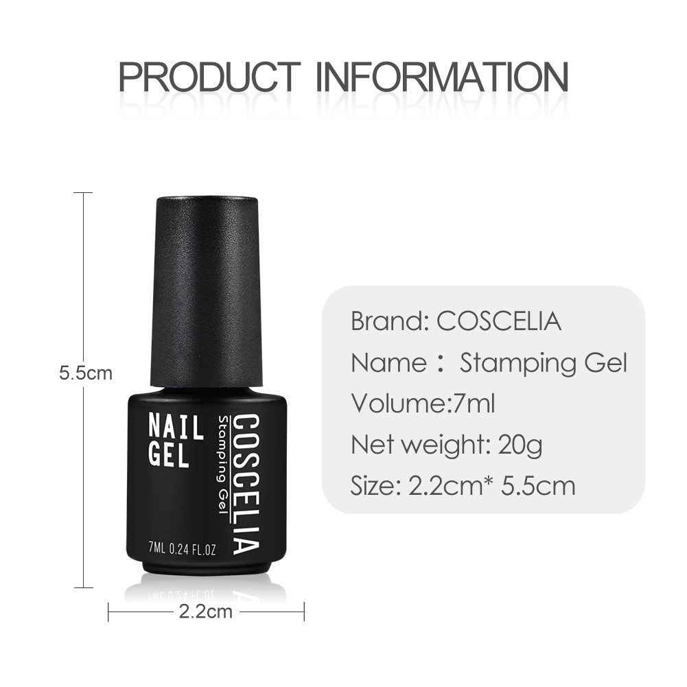 [Hàng mới về] Lọ Gel Sơn Móng Tay Coscelia 7ml 5 Màu Sắc Tùy Chọn Trang Trí Nghệ Thuật