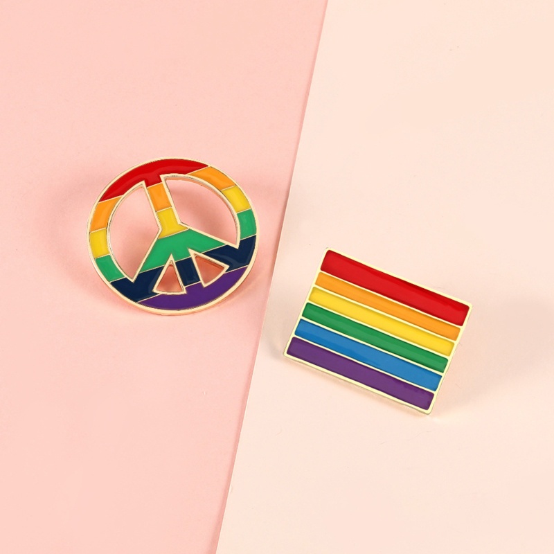 Ghim Cài Áo Hình Cờ Cầu Vồng LGBT