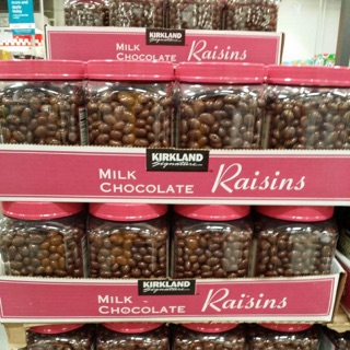 Chocolate nhân nho kirkland signature milk chocolate raisins 1.5kg