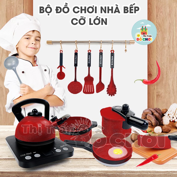 Đồ chơi cho bé  GIÁ SỐC  Đồ chơi nấu ăn nhà bếp nhiều chi tiết dùng pin cho bé yêu (cỡ lớn) - Đồ khuyến mãi giá tốt