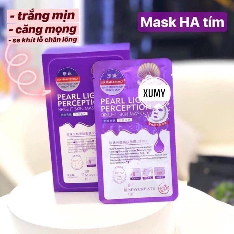 Mặt nạ dưỡng trắng HA Pearl Light Perception Bright Skin mask