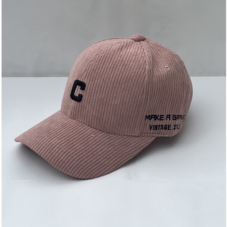Mũ lưỡi trai HAZIN HZMLTC thêu chữ C ulzzang unisex phù hợp cho cả nam và nữ nhiều màu