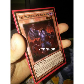 Thẻ bài yugioh chính hãng PGL3-EN050 Libic, Malebranche of the Burning Abyss – Gold Rare