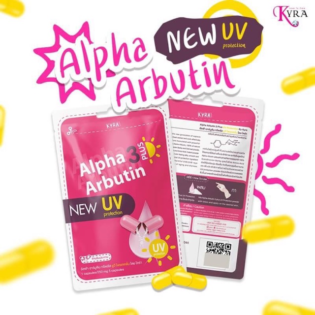 Alpha Arbutin 3 Plus, Viên Kích Trắng Và Chống Nắng UV Thái Lan