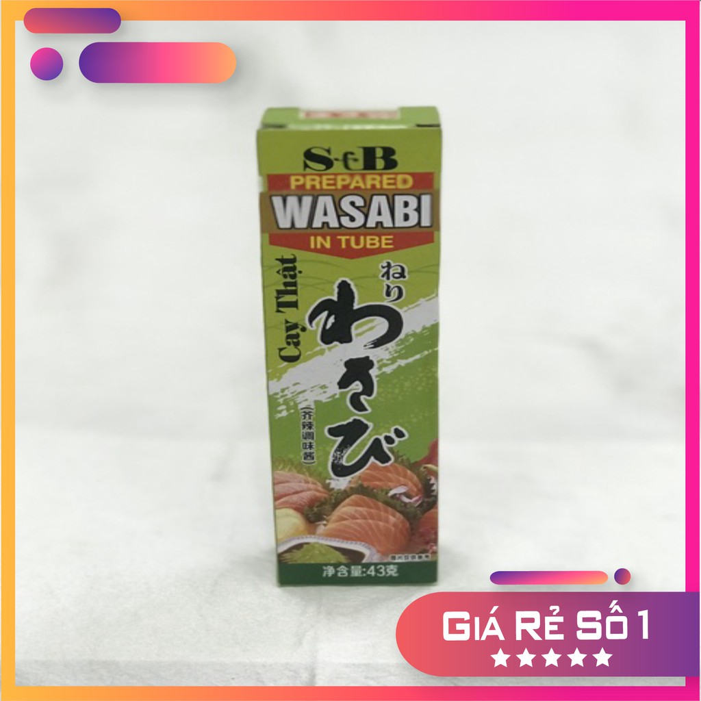[CHẤT LƯƠNG CAO] lọ mù tạt wasabi SB siêu cay nhập khẩu - mù tạt wasabi