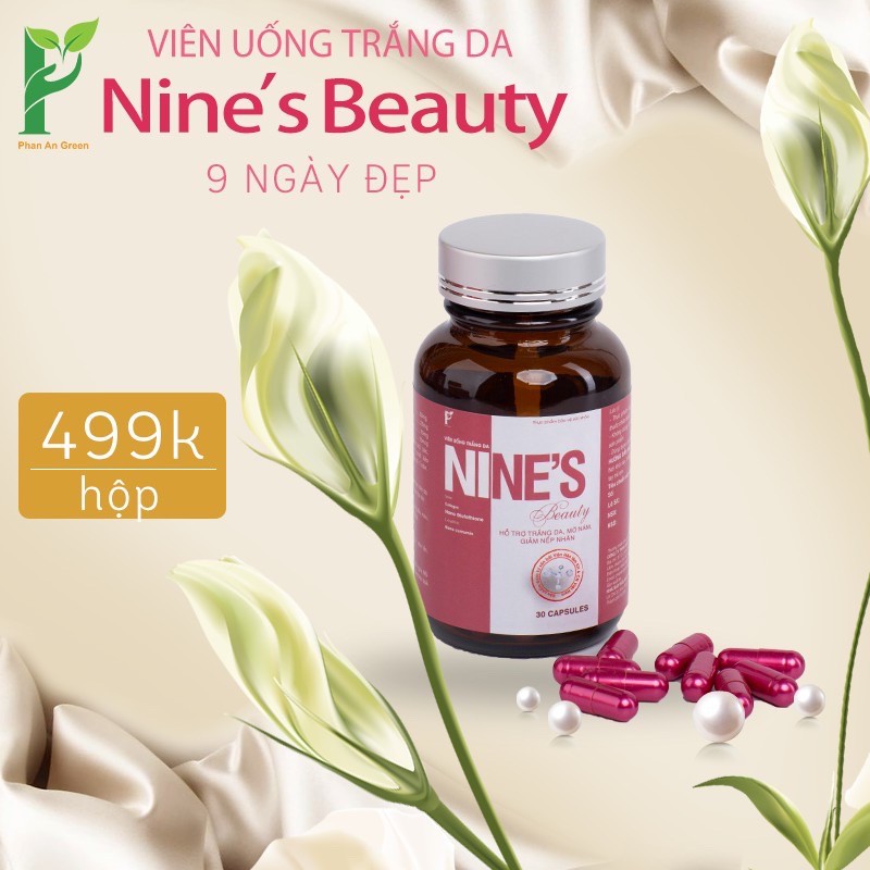 COMBO 3 HỘP- Viên uống trắng da Nine's Beauty 9 ngày đẹp- TẶNG SỮA RỬA MẶT | BigBuy360 - bigbuy360.vn