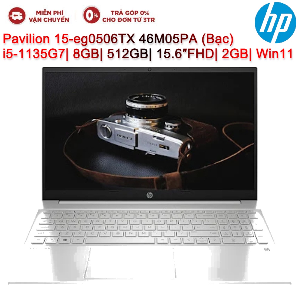 [Mã ELHP15 giảm 10% đơn 15TR] Laptop HP Pavilion 15-eg0506TX 46M05PA i5-1135G7| 8GB| 512GB| 15.6″FHD| VGA 2GB