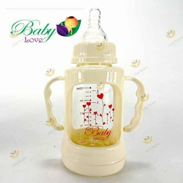 Bình sữa thủy tinh BABYLOVE 120ml