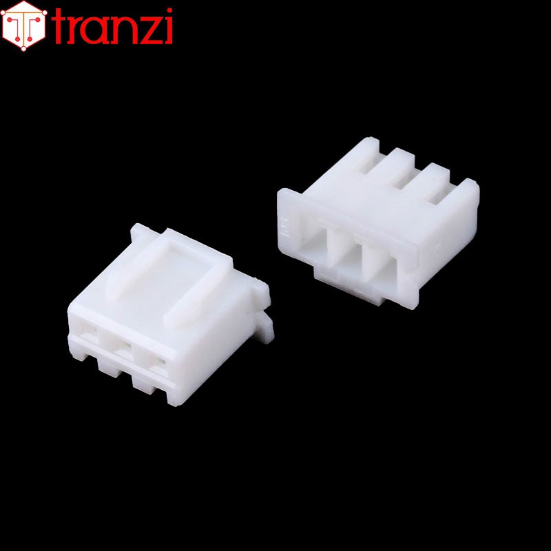 Vỏ header 2.54mm XH2.54 3P 8mm trắng - túi 50 cái