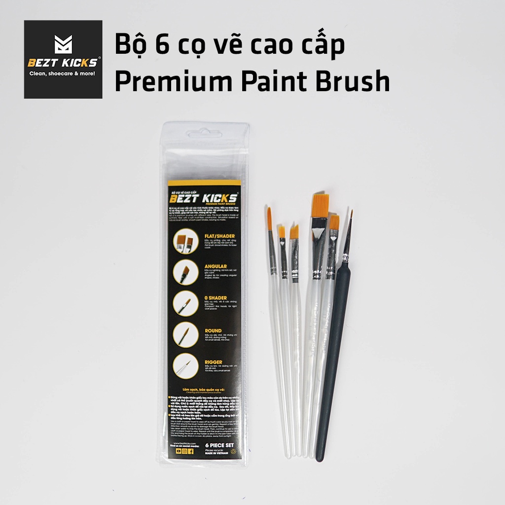 Bộ cọ vẽ Bezt Kicks Premium Paint Brush