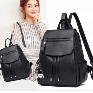 Ba lô da nữ cao cấp bl12 - tặng móc treo gấu