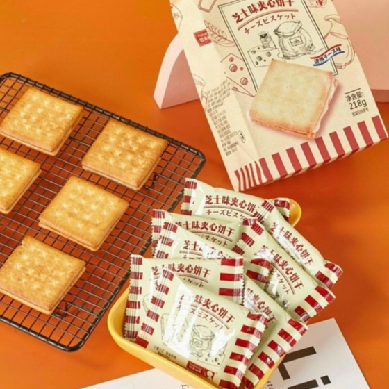 Bánh Quy Phô Mai Sandwich Pamiriter Đài Loan 218g