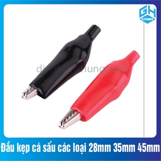 [Gói 10 cái ] Kẹp cá sấu phân loại 28mm,35mm.45mm (5 đen + 5 đỏ)