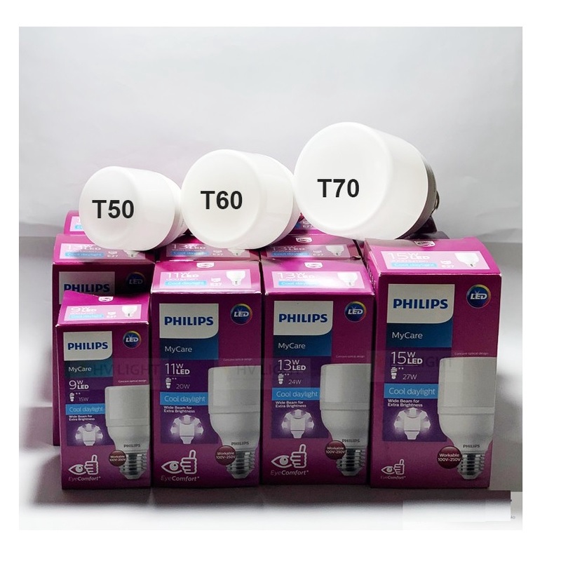 Bóng đèn Philips LED Bright E27 thay thế dòng bóng Compact - Ánh sáng trắng/ Ánh sáng vàng