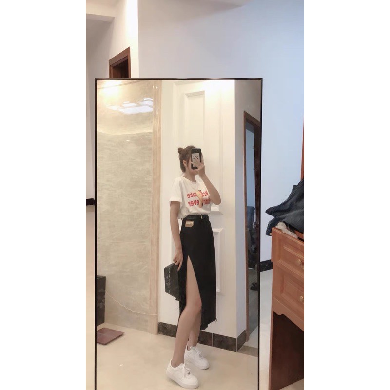 ( Sẵn + video ) Chân váy dài bò xẻ cao sexy 2021 | BigBuy360 - bigbuy360.vn