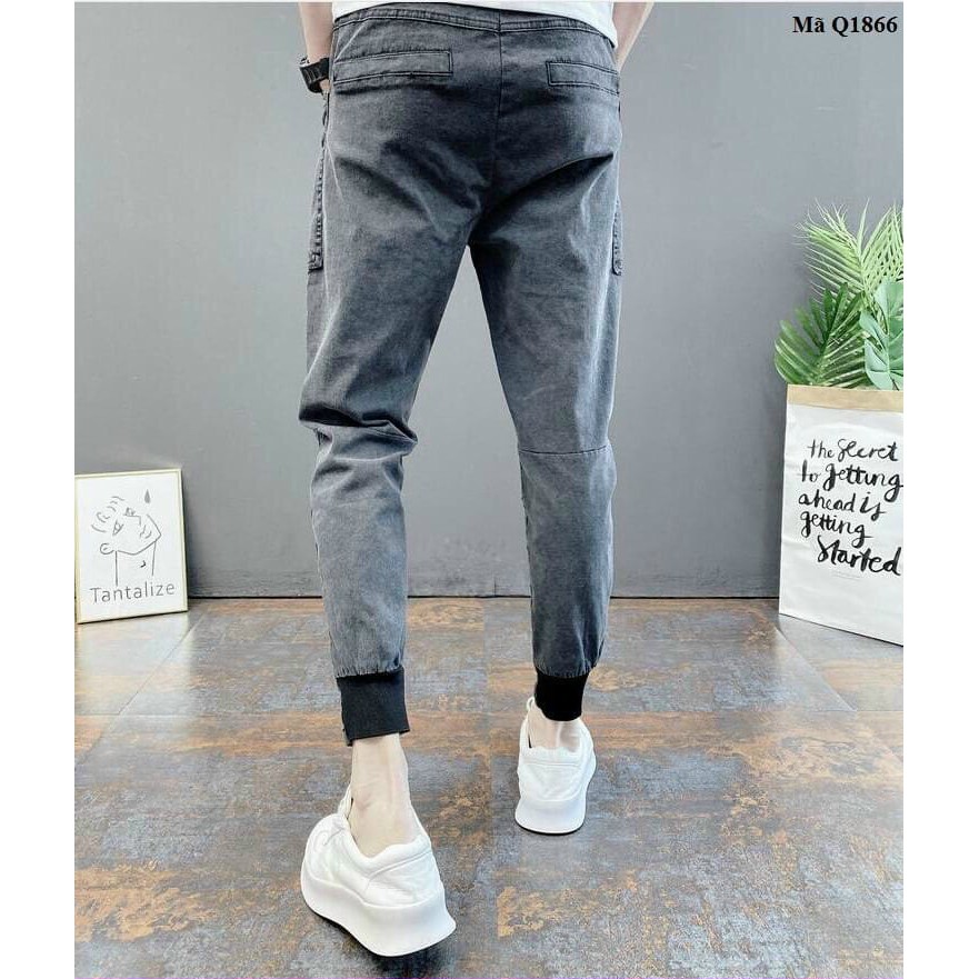 (Mẫu mới 2020) Quần jogger nam cao cấp chất liệu jean cá tính | BigBuy360 - bigbuy360.vn