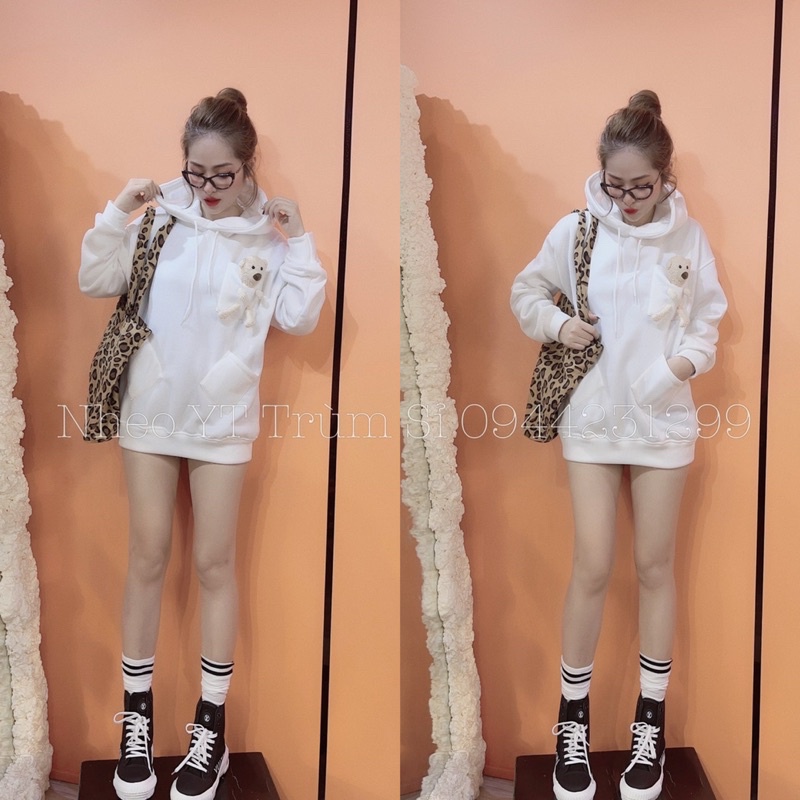 Áo hoodies nỉ bông gấu túi ms125 | BigBuy360 - bigbuy360.vn