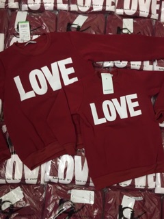 Set áo mẹ con love