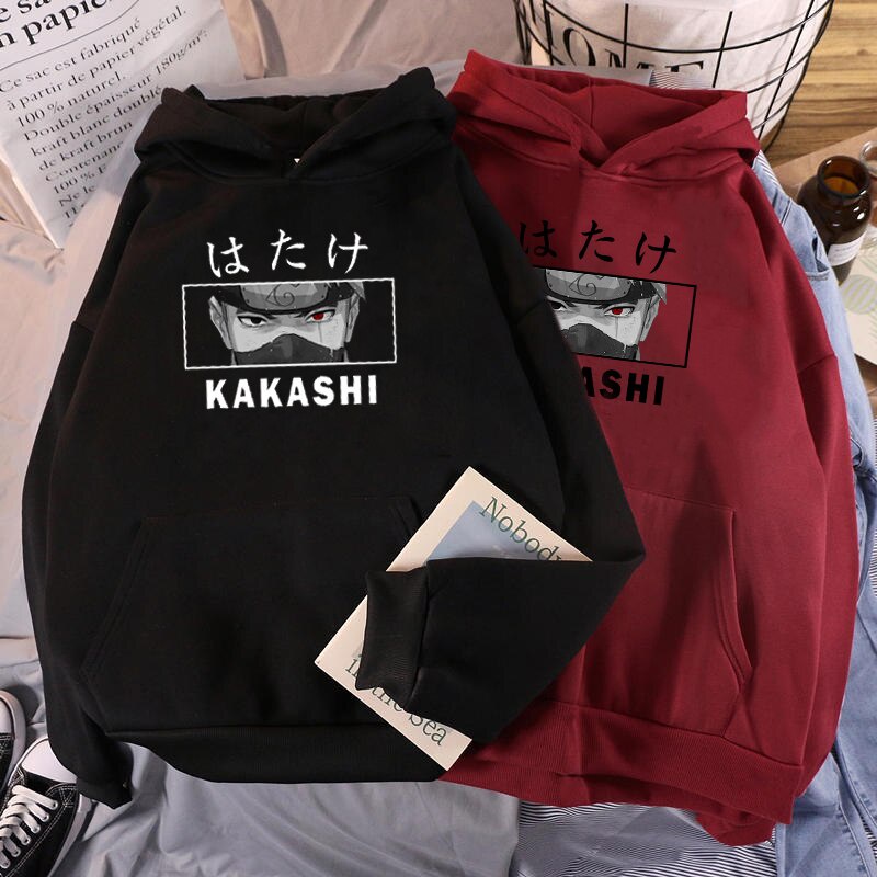 Áo Khoác Hoodie In Hình Kakashi Thời Trang Đường Phố Cho Cặp Đôi