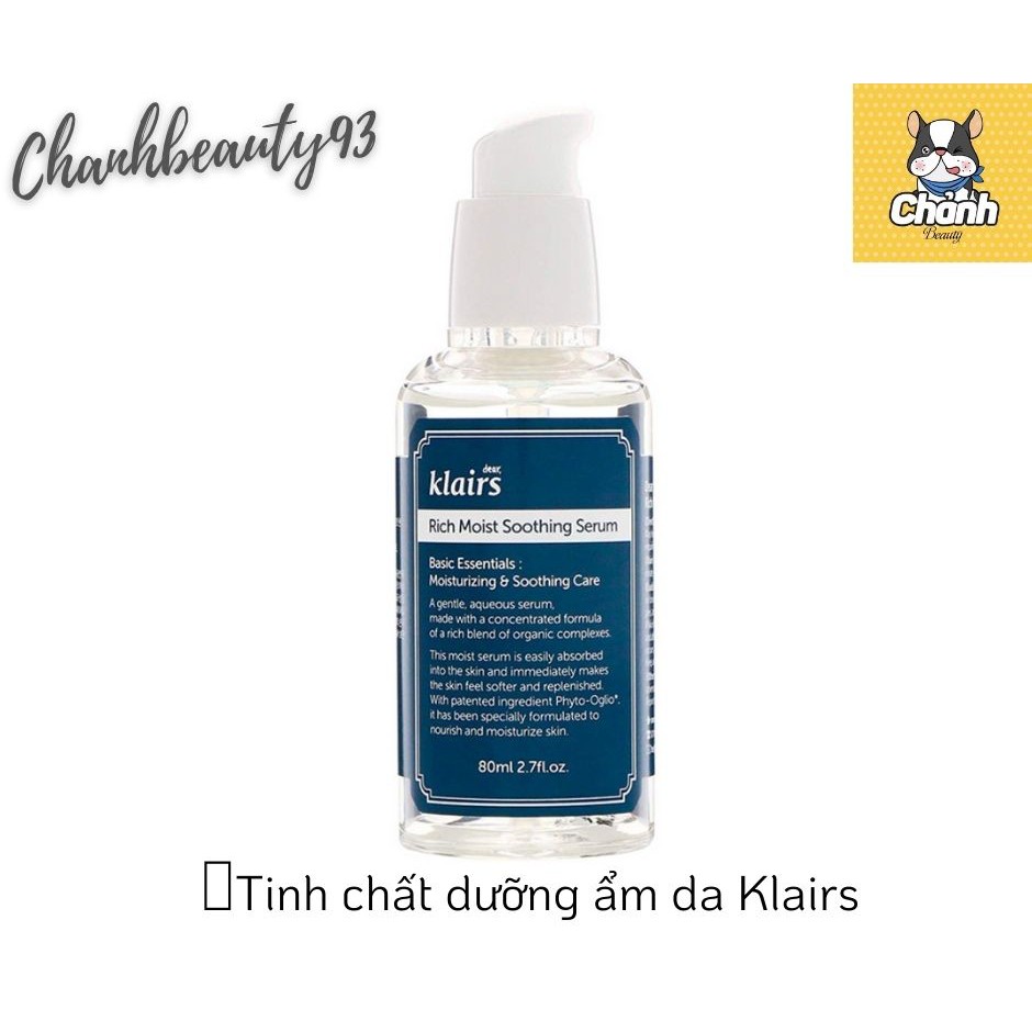 TINH CHẤT DƯỠNG ẨM SÂU KLAIRS RICH MOIST SOOTHING SERUM 80ML