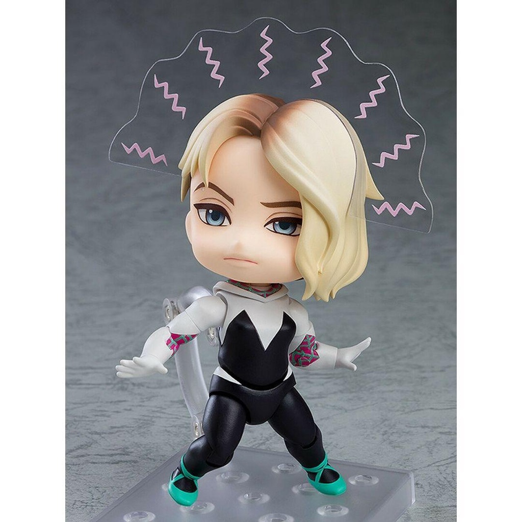 Mô hình Marvel Spider Gwen 10cm Spider Verse Ver DX 1228 DX Nendoroid Good Smile Mô hình có khớp Chính hãng Nhật MVND04