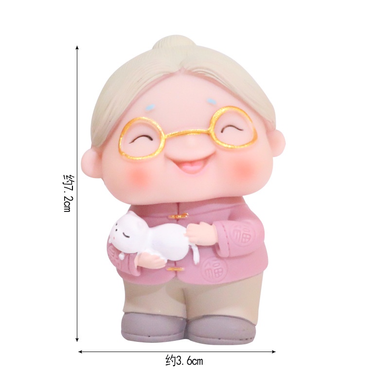 Búp Bê Trang Trí Bánh Sinh Nhật Hình Ông Bà