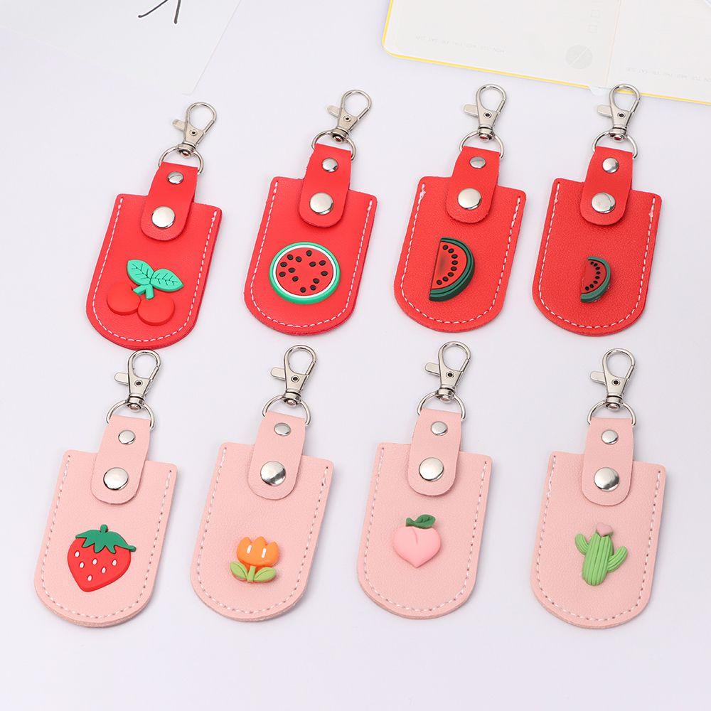 MELODG Hộp Da PU Đựng Danh Thiếp Có Móc Khóa Giá Đỡ