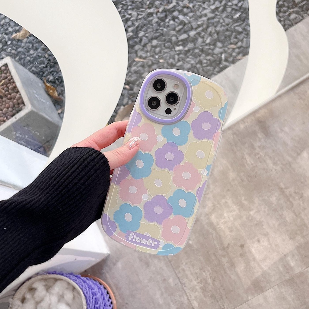 Ốp Điện Thoại Tpu Silicon Mềm Chống Sốc Chống Trượt In Họa Tiết Hoa Nhiều Màu Sắc Cho iPhone 11 12 13 pro max xr x xsmax