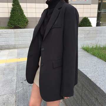 Áo khoác blazer dáng rộng phong cách Hàn Quốc thời trang thu đông dành cho nữ